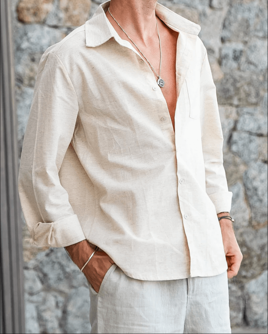 Cape Town – Hemd aus 100 % Leinen