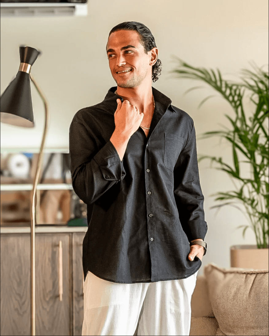Cape Town – Hemd aus 100 % Leinen