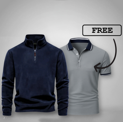Men's Half-Zip Sweater + Free Polo (Clearance)