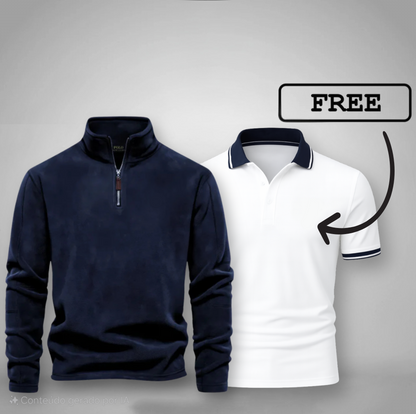 Men's Half-Zip Sweater + Free Polo (Clearance)