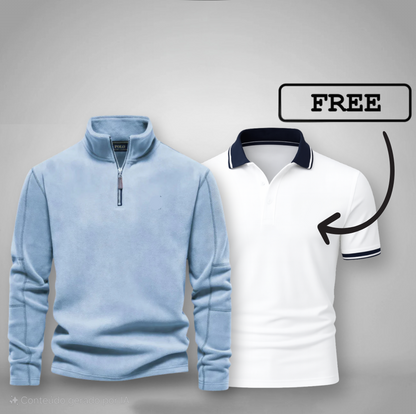 Men's Half-Zip Sweater + Free Polo (Clearance)