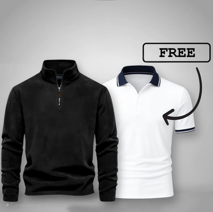 Men's Half-Zip Sweater + Free Polo (Clearance)