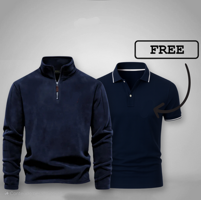 Men's Half-Zip Sweater + Free Polo (Clearance)