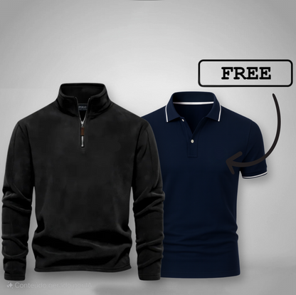 Men's Half-Zip Sweater + Free Polo (Clearance)