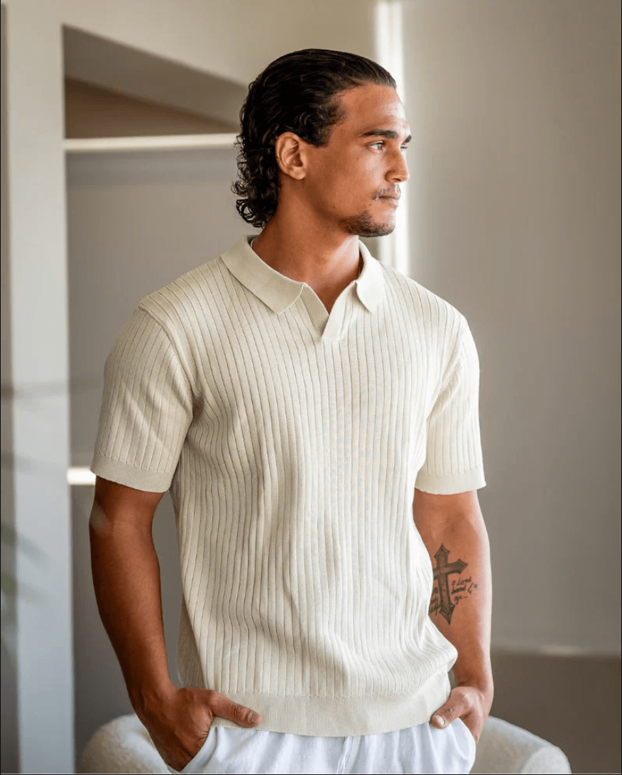 Premium Rippstrickpolo