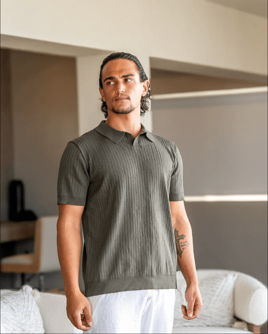 Premium Rippstrickpolo