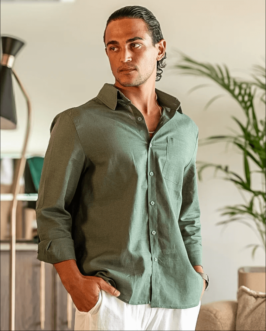 Cape Town – Hemd aus 100 % Leinen