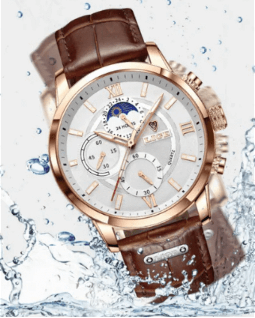 Klassische Uhr Lugano (Wasserfest)