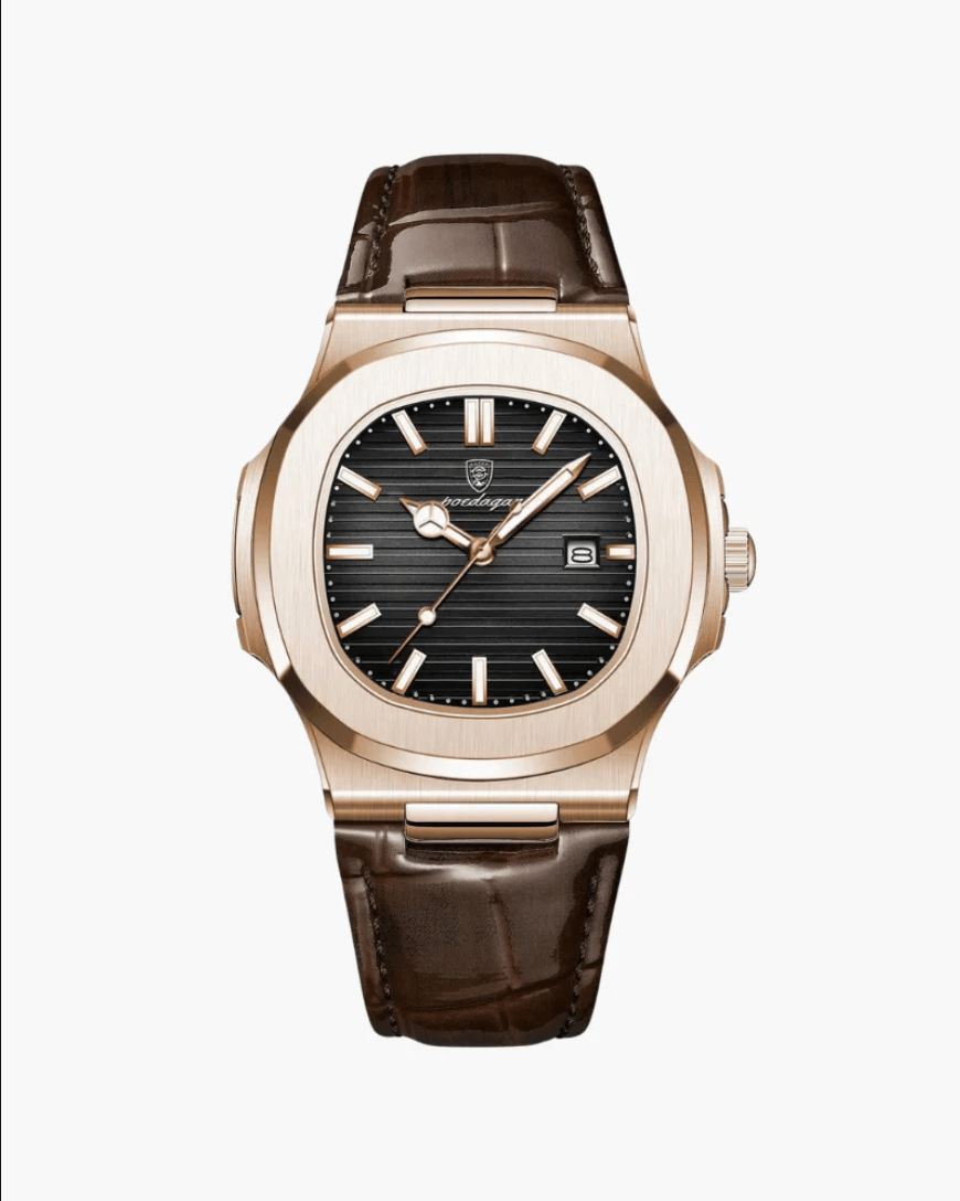 Moderner Mann LEDERUHR