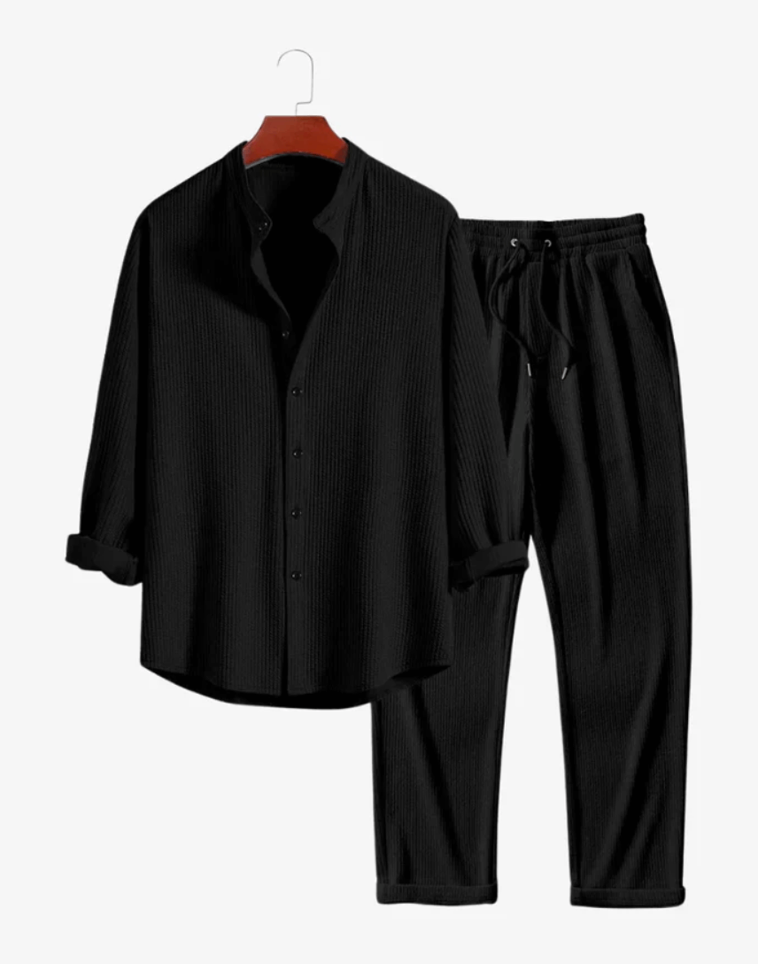 Zweiteiliges Herren-Set – Premium Schwarz